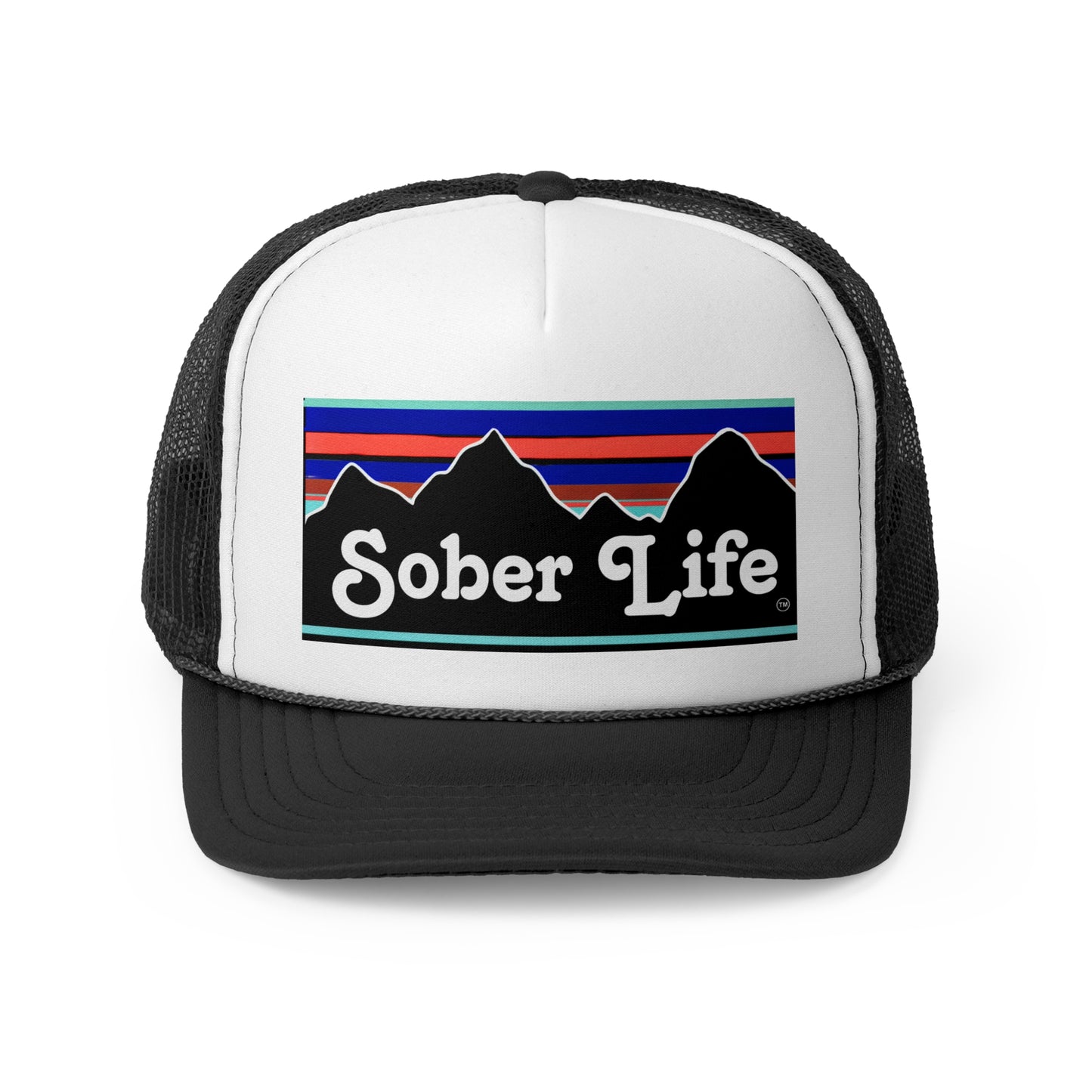 Sober Life Trucker Cap, Casual Outdoor Hat, Recovery Support Gift, Adjustable Snapback, Festival Essential