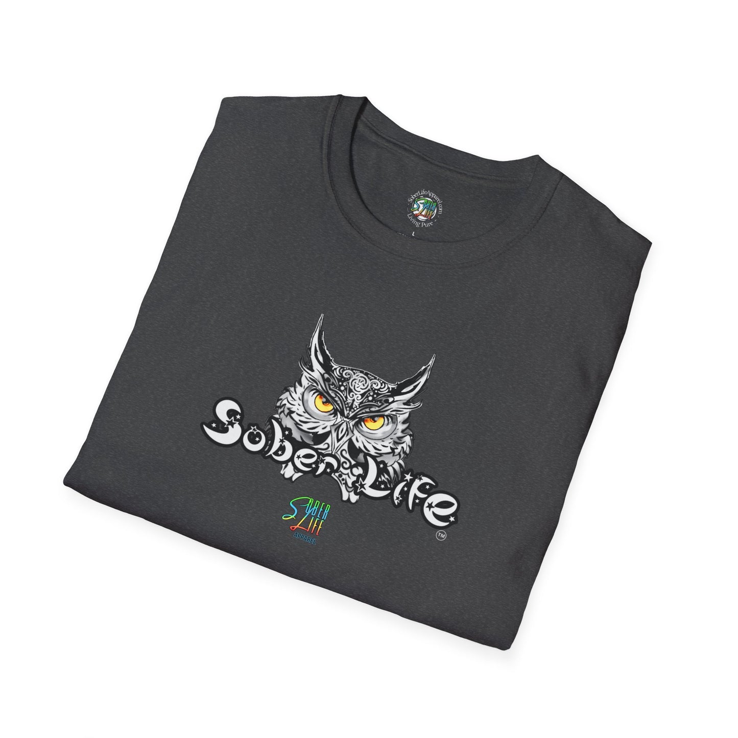 Wise Sober Owl-Unisex Softstyle T-Shirt