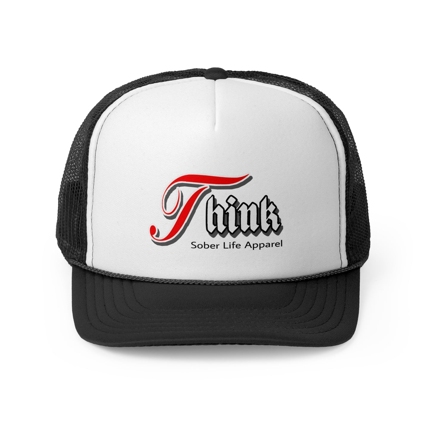 Sober Life Trucker Cap, Think Sober Apparel, Recovery Gift, Motivational Hat, Unisex Outdoor Headwear, Thoughtful Alcohol-Free Gift