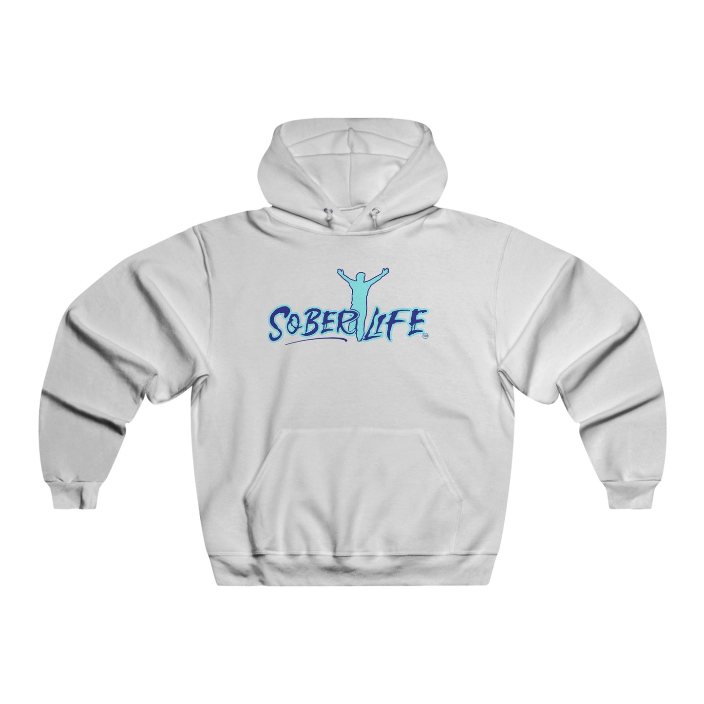 Original logo /teal-Men's NUBLEND® Hooded Sweatshirt