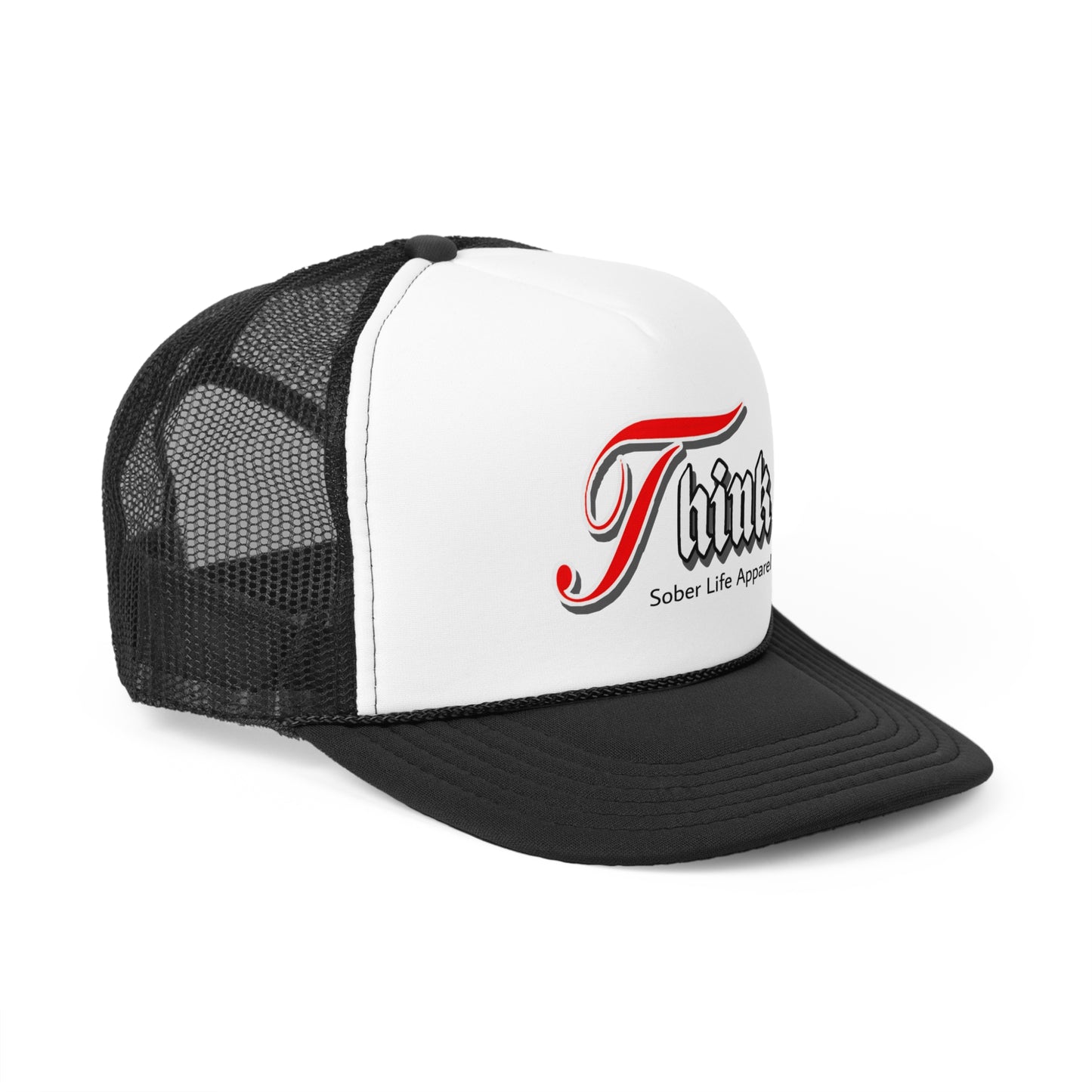 Sober Life Trucker Cap, Think Sober Apparel, Recovery Gift, Motivational Hat, Unisex Outdoor Headwear, Thoughtful Alcohol-Free Gift