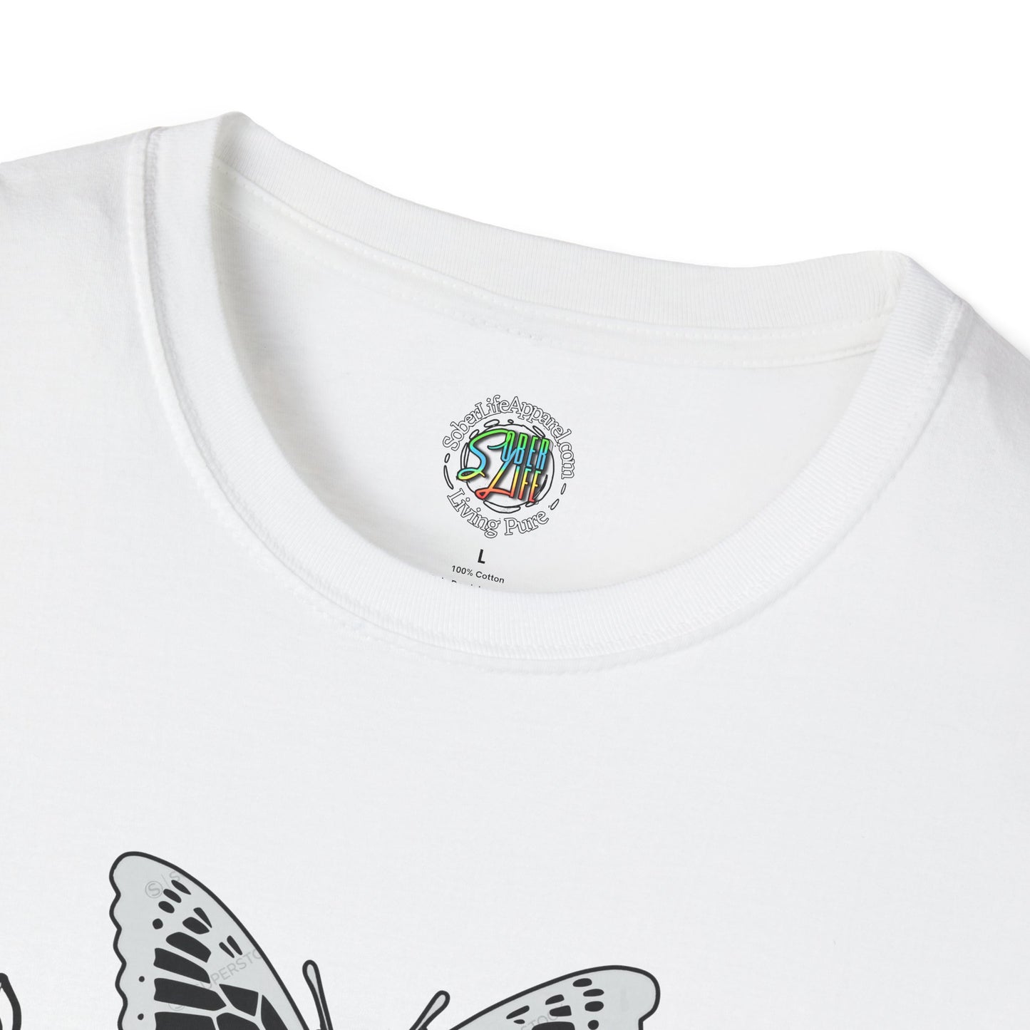 Butterfly tatoo- Softstyle T-Shirt