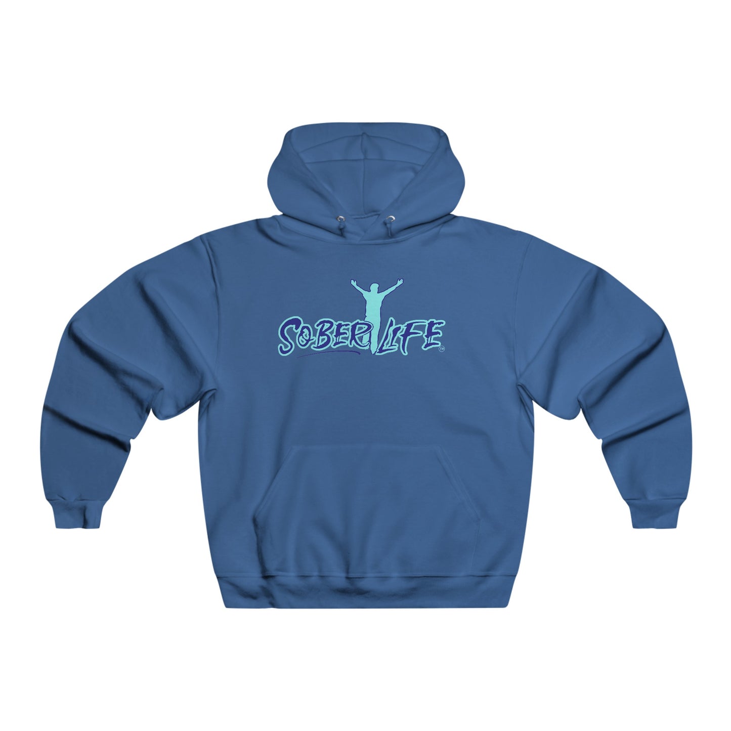 Original logo /teal-Men's NUBLEND® Hooded Sweatshirt