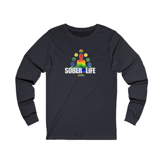 Pride & Meditation -Unisex Jersey Long Sleeve Tee